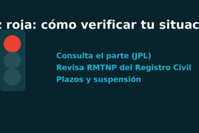 Luz roja en semáforo: cómo verificar tu situación y dónde consultar el parte en Chile