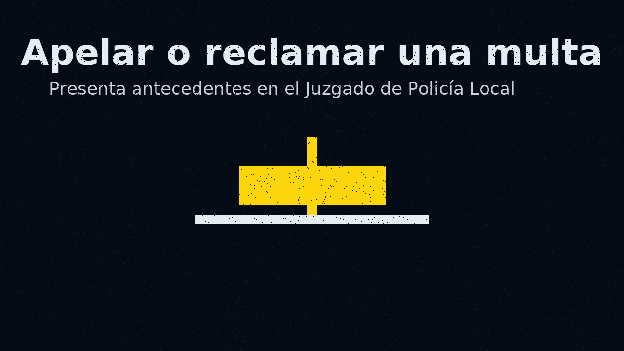 Apelar una multa ante el Juzgado de Policía Local: presentación de antecedentes