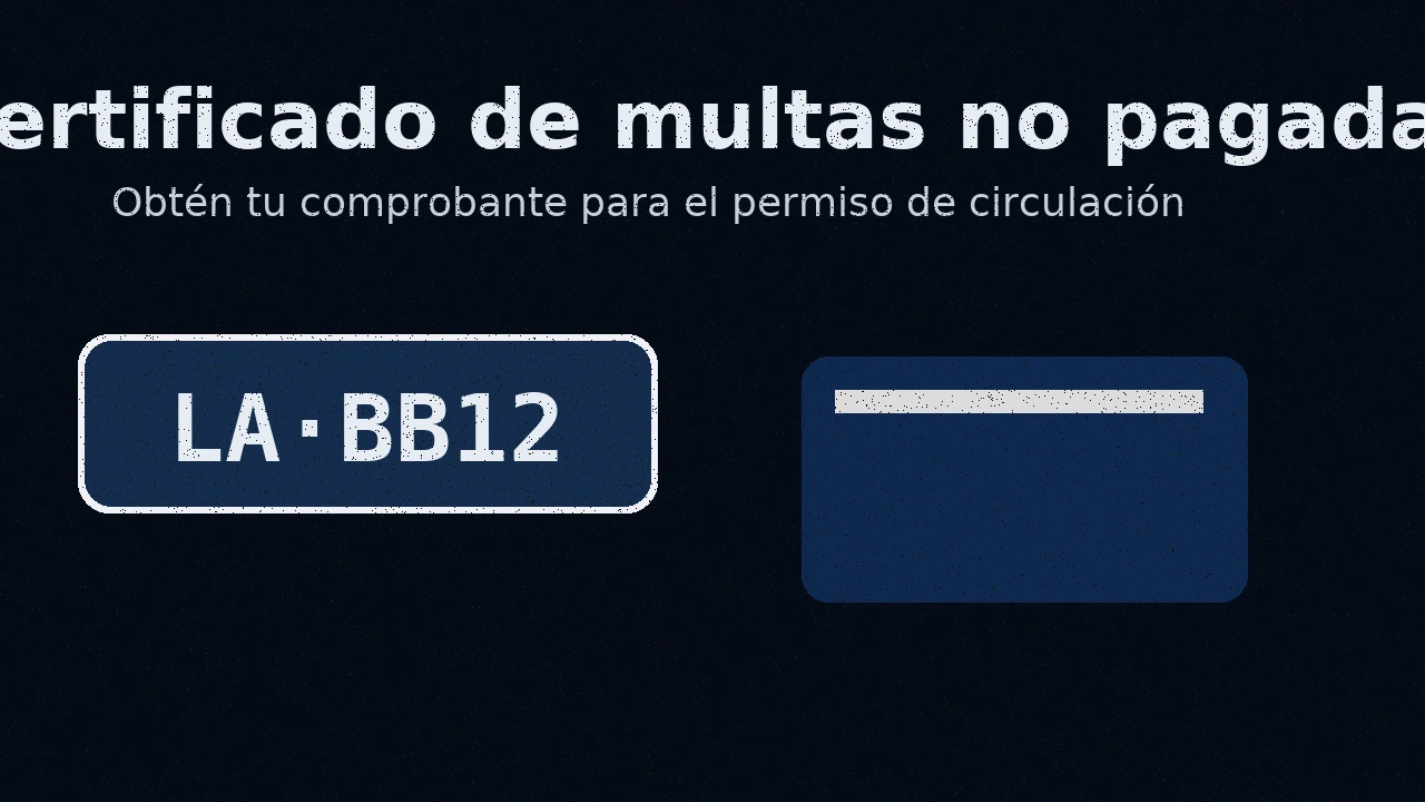 Certificado de multas de tránsito no pagadas para el permiso de circulación en Chile