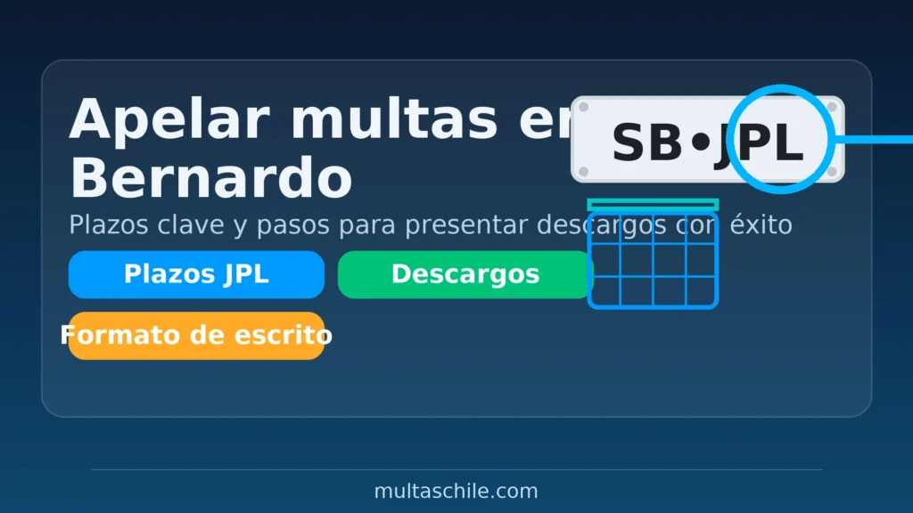 Apelar multas en San Bernardo: plazos clave y pasos para presentar descargos con éxito – multaschile.com