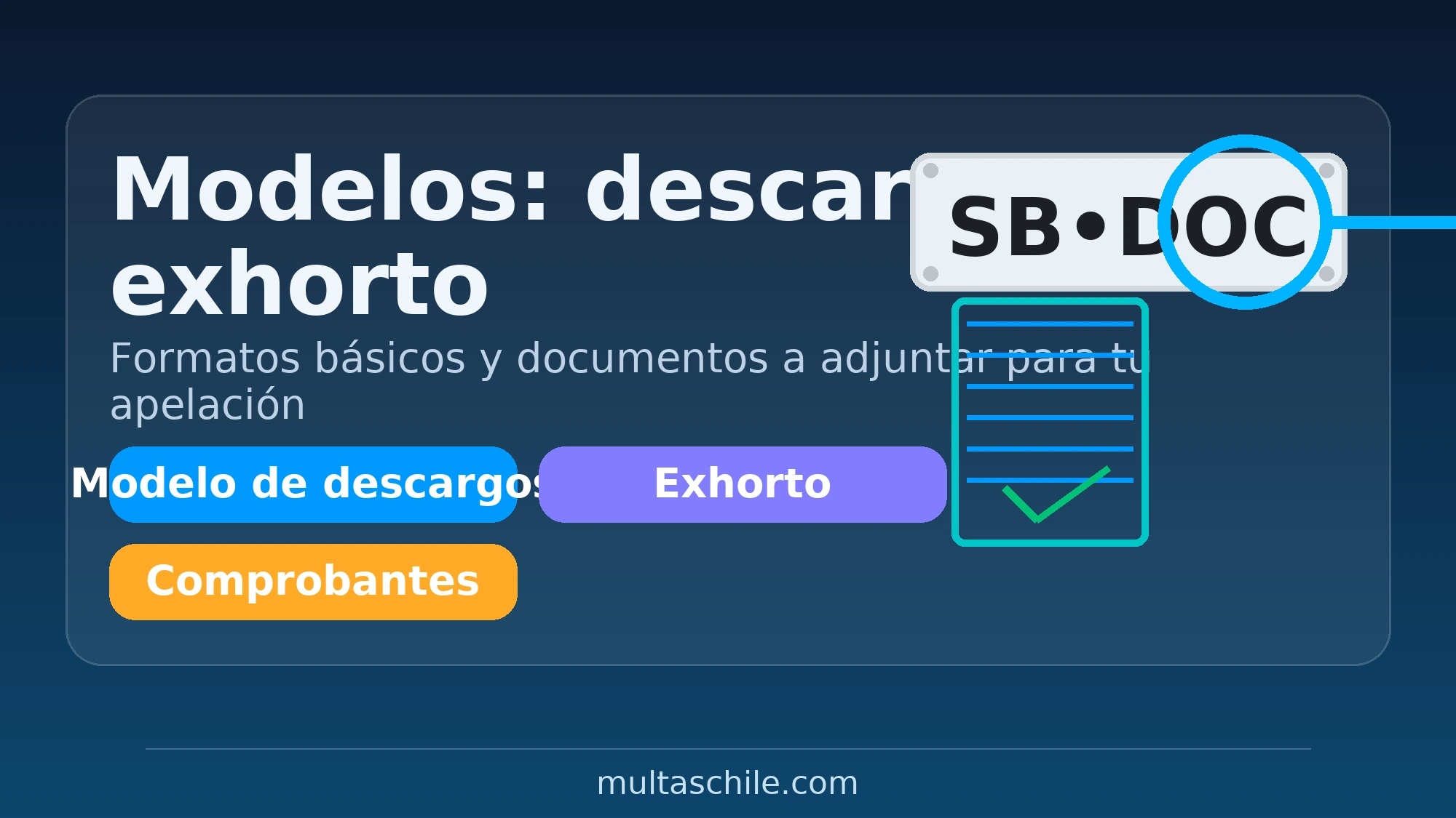 Modelos de descargos y exhorto en San Bernardo: formatos y documentos a adjuntar – multaschile.com