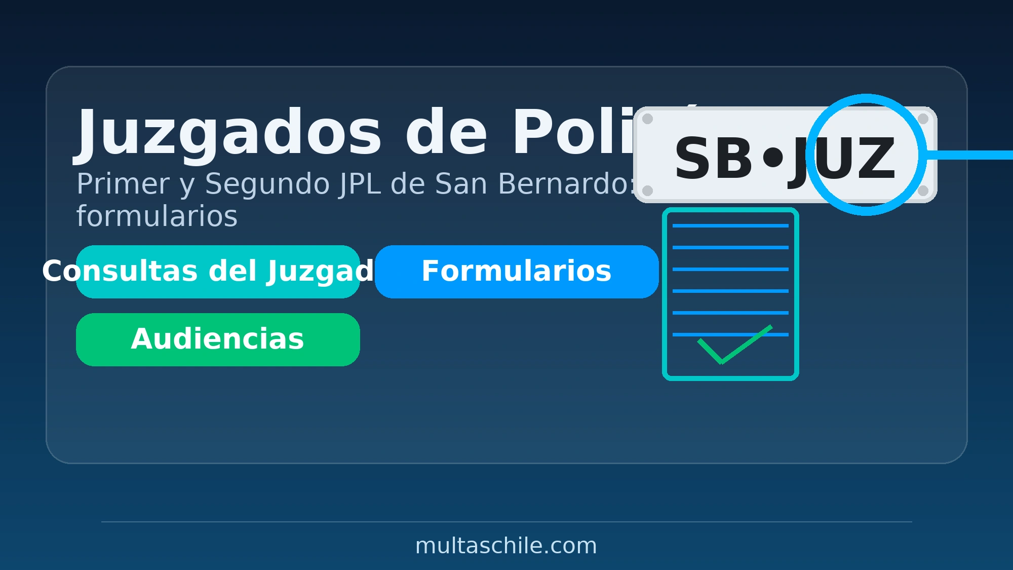 Juzgados de Policía Local de San Bernardo: consultas y formularios oficiales – multaschile.com