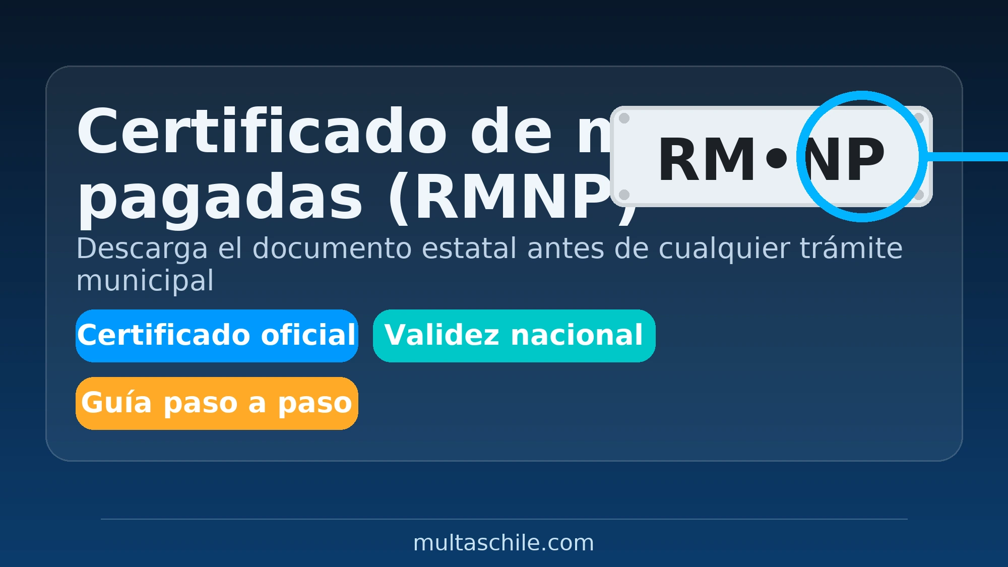 Certificado de Multas de Tránsito No Pagadas (RMNP) en San Miguel: descarga oficial para trámites – multaschile.com