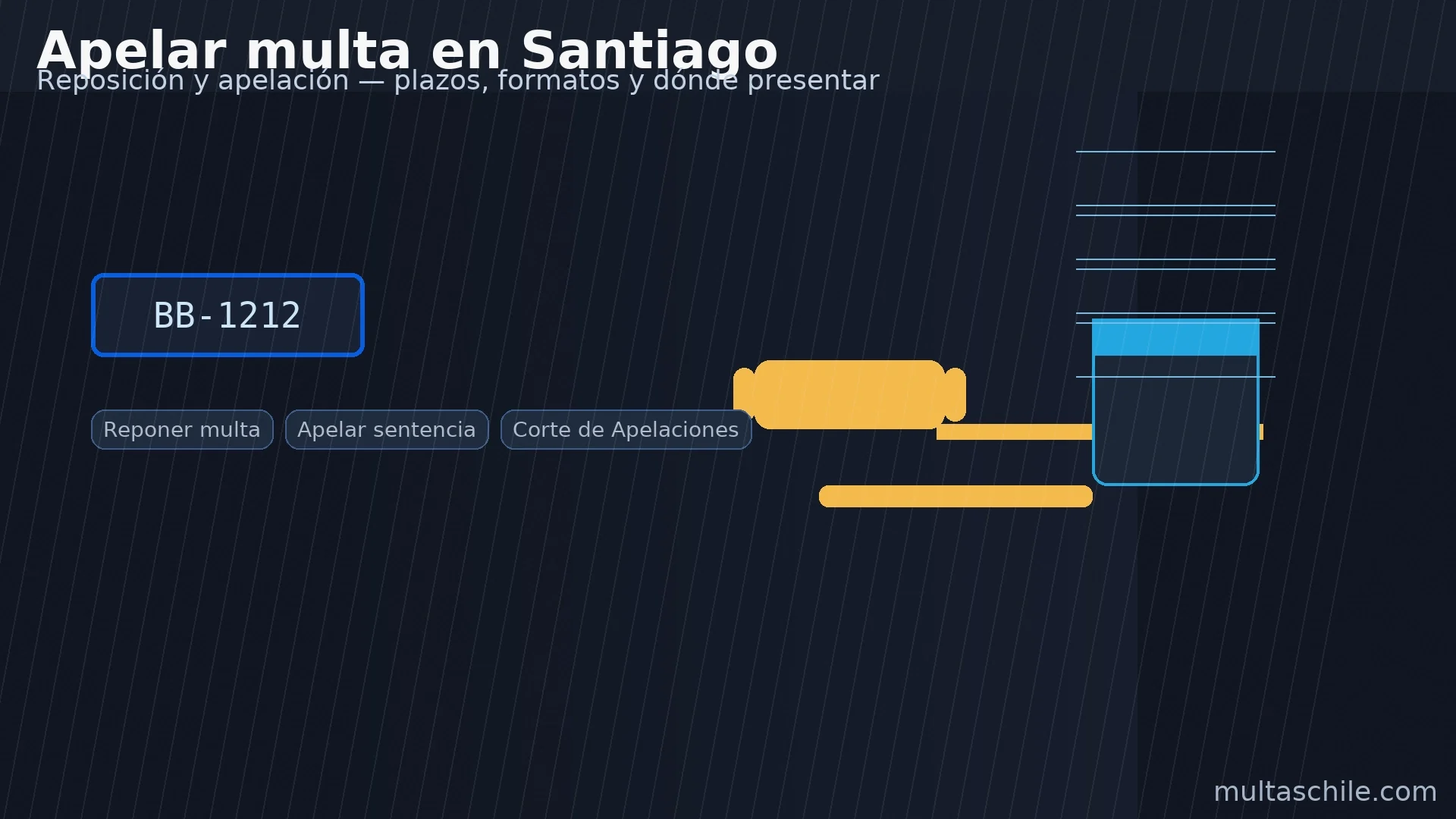 Apelar multa en Santiago — reposición y apelación con plazos, formatos y dónde presentar
