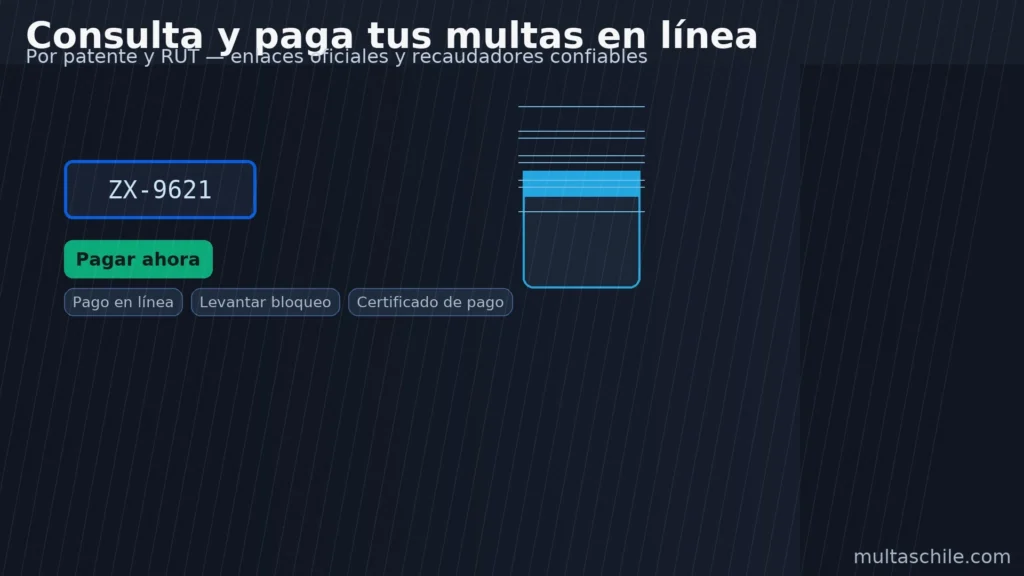 Consulta y paga tus multas en línea por patente y RUT — enlaces oficiales y recaudadores confiables