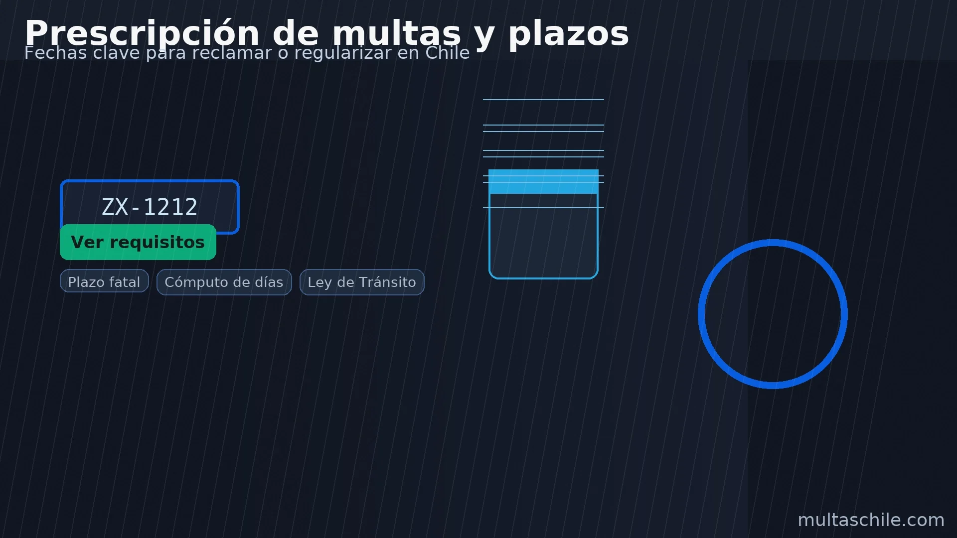 Prescripción de multas y plazos — fechas clave para reclamar o regularizar en Chile