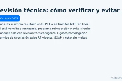 Revisión técnica en Chile: cómo verificar, evitar multas y cumplir con permiso de circulación – multaschile.com