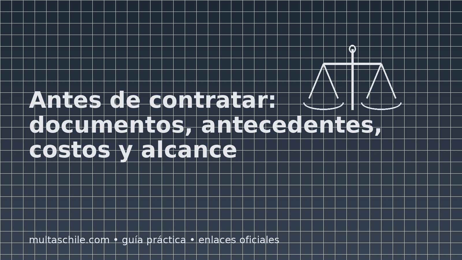 Checklist antes de contratar abogado por multa: documentos, antecedentes, costos y alcance del servicio