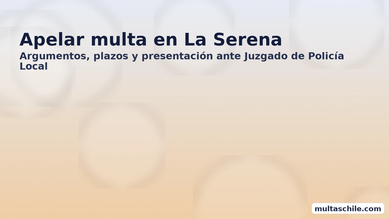 Pagar multas en La Serena — portal municipal, Tesorería y comprobante válido