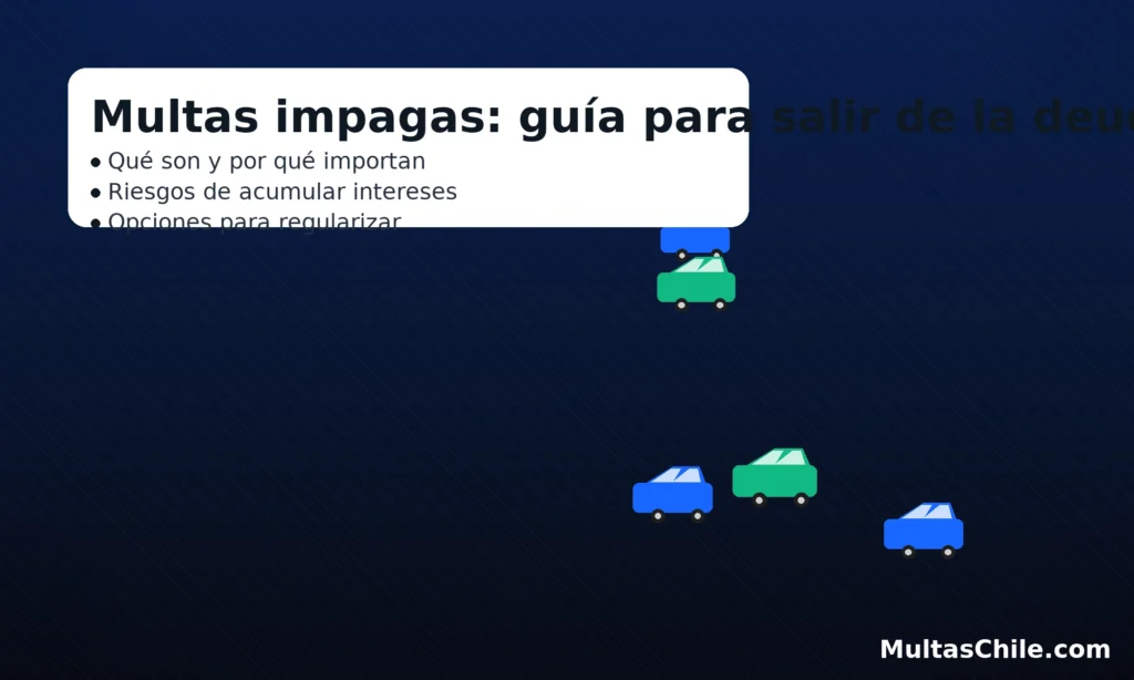 Multas impagas: guía para salir de la deuda con pasos claros y autitos – MultasChile.com