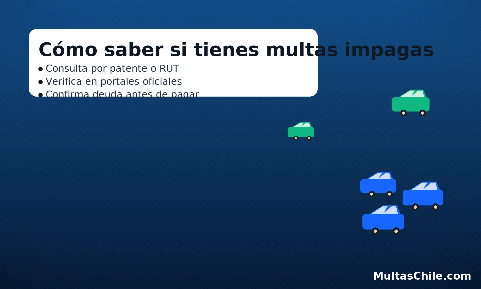 Cómo saber si tienes multas impagas: consulta por patente o RUT en portales oficiales